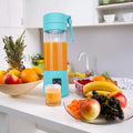 Portable USB Electric Juicer & Protein Shaker – 6 Blades, Rechargeable Mini Blender