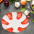 Folding Fruit Basket Foldable Lotus Shape With Hanging Stand (1 Pc)