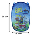 Foldable Laundry Basket Fabric Mesh Clothes Hamper (34x34x55cm)
