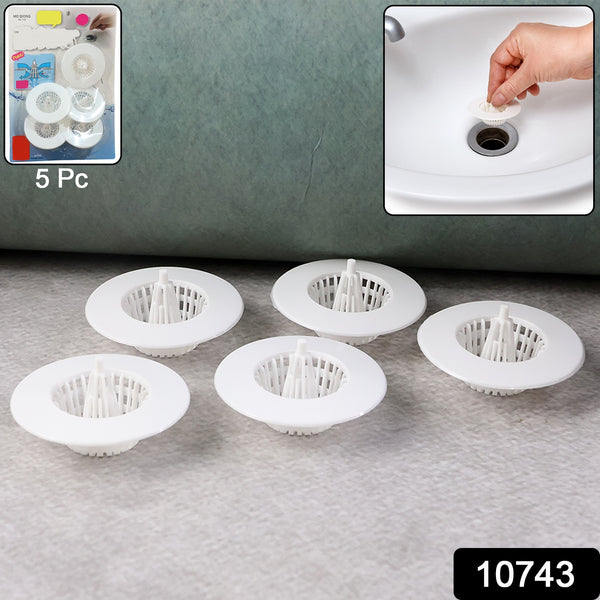 5 Pcs Multipurpose Sink Drain Hair Catcher Strainer Filter (3045 Mm)