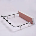 Wall Mounted Foldable Wash Basin Storage Rack Shelf with Self Adhesive Sticker (1 Pc)