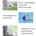 Double Face Magnetic Window Cleaner With Squeegee
