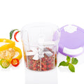 2-in-1 Handy Chopper & Slicer for Fruits Vegetables & Cheese