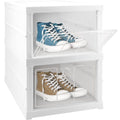 Foldable Stackable Storage Organizer Cart With Drawer Shelf (2 Layer)