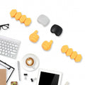 Self Adhesive Hooks Cable Clips Desktop Organizer (6 Pcs)