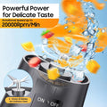 Portable Blender Juicer 400ml – Wireless Charging, 4 Blades, Mini Personal Smoothie Maker