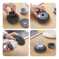Soap Dispensing Palm Brush Washing Liquid Dish Brush