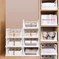 Stackable Foldable Drawer Shelf Storage Organizer Cart 4 Layer (1 Pc)