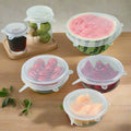 Silicone Stretch Lids Food Cover Set | Freezer & Microwave Safe (6 Pcs)