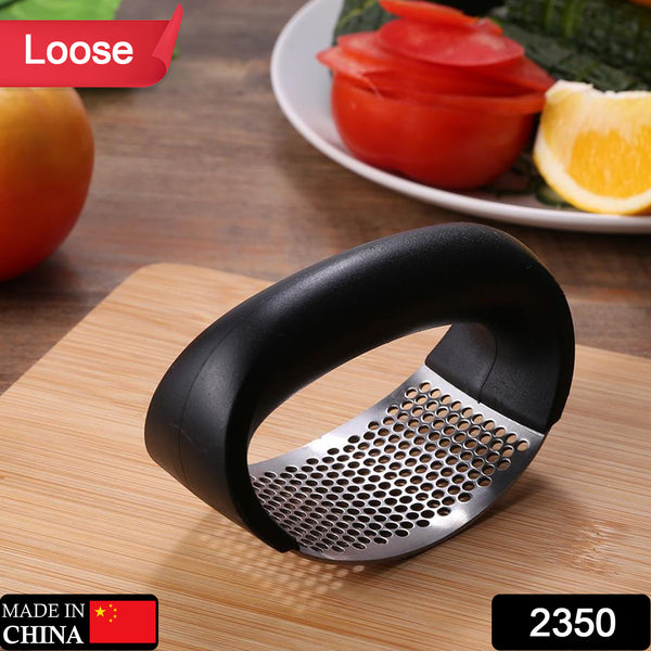 Multipurpose Stainless Steel Garlic Press & Crusher | Quick Handy Ginger Garlic Tool