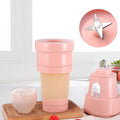 Foldable Electric Juicer 500ml – Portable Blender with 6 Stainless Steel Blades