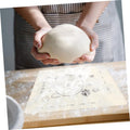 3-in-1 Silicone Baking Mat with Wooden Belan & Cake Scraper (3 Pcs Set)