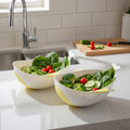 Plastic Washing Bowl & Strainer Set for Rice Vegetables & Pasta (2 Pc)
