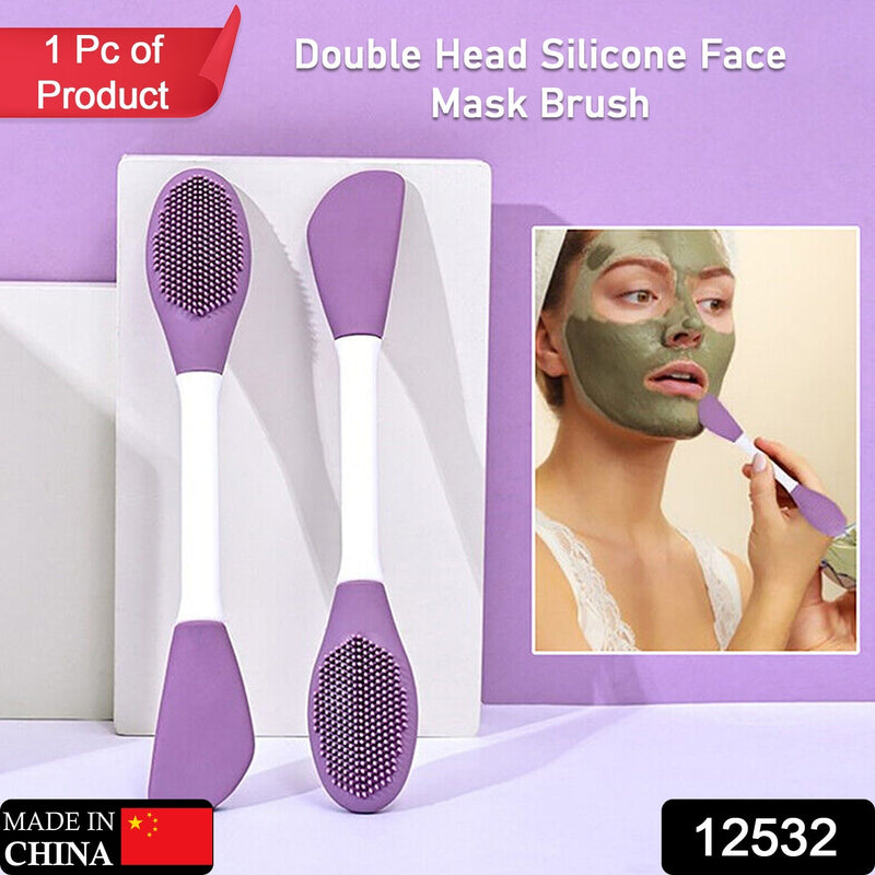Double-headed Silicone Mask Brush Face Cleansing Mud Mask (1 Pc)