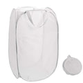 Foldable Laundry Basket Fabric Mesh Clothes Hamper Bag (33x33x54cm)