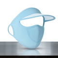 Womens Full Face UV Protection Cap With Built-in Mask Wide Brim Visor