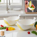 Plastic Washing Bowl & Strainer Set for Rice Vegetables & Pasta (2 Pc)