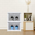 Foldable Stackable Storage Organizer Cart With Drawer Shelf (2 Layer)