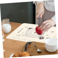 3-in-1 Silicone Baking Mat with Wooden Belan & Cake Scraper (3 Pcs Set)