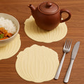 Anti-Slip Silicone Leaf Design Coaster Set | Heat-Resistant Cup Mats (2 Pc)