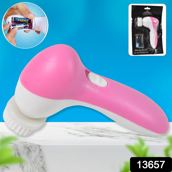 Facial Beauty Brush Face Massager (1 Pc With 2 AA Battery)