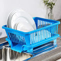 Plastic Sink Dish Drainer & Drying Rack | Kitchen Dish Organizer