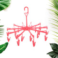 Foldable Underwear Hanging Dryer Clothes Clips Hanger With 16 Clips