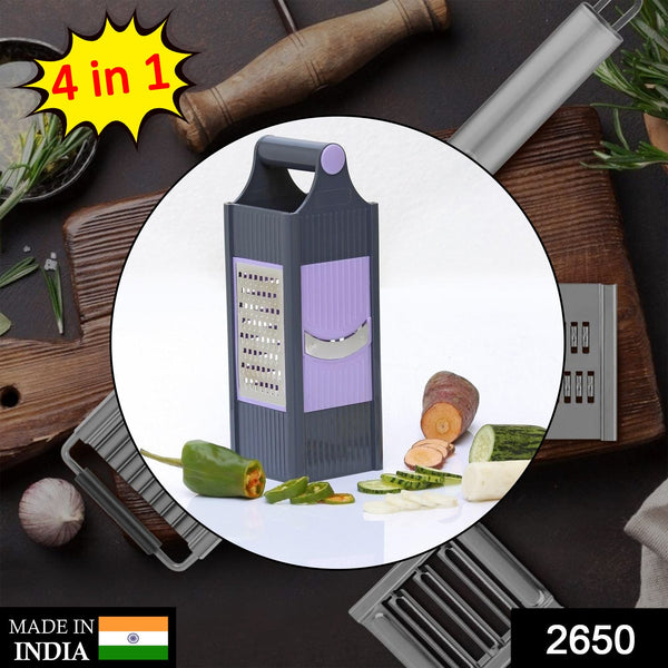 4-in-1 Plastic Vegetable & Fruit Grater and Slicer for Kitchen