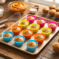 Reusable Silicone Cupcake Mould Set | Non-Stick Baking Cups (12 Pc)
