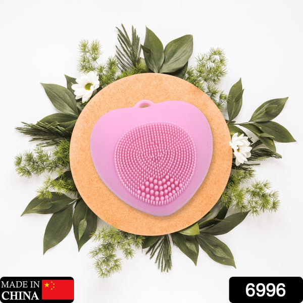 Waterproof Face Wash Brush Exfoliating Silicone Heart Shaped