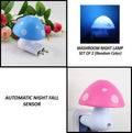 Automatic Sensor Mushroom LED Night Lamp | 0.2W Multicolour Energy Saving