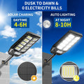 High Power Solar LED Street Light With Motion Sensor & Remote (Large)