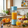 Portable USB Rechargeable Electric Juicer Blender – Fresh Juice, Smoothies & Shakes | Travel Friendly with Carry Strap