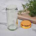 Led Spice Rack Organizer Rotating With 16 Seasoning Jars (Golden)