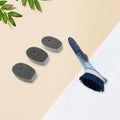 Mix Color Dish Scrubber With Soap Dispenser (1 Handle 3 Refill)