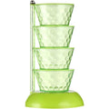 4-Layer 360° Rotating Vertical Spice Rack & Pickle Tower | Dining Table Condiment Set