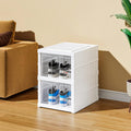 Foldable Stackable Storage Organizer Cart With Drawer Shelf (2 Layer)