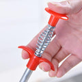Metal Wire Brush Sink Cleaning Hook | Sewer Dredging Device for Kitchen & Bathroom
