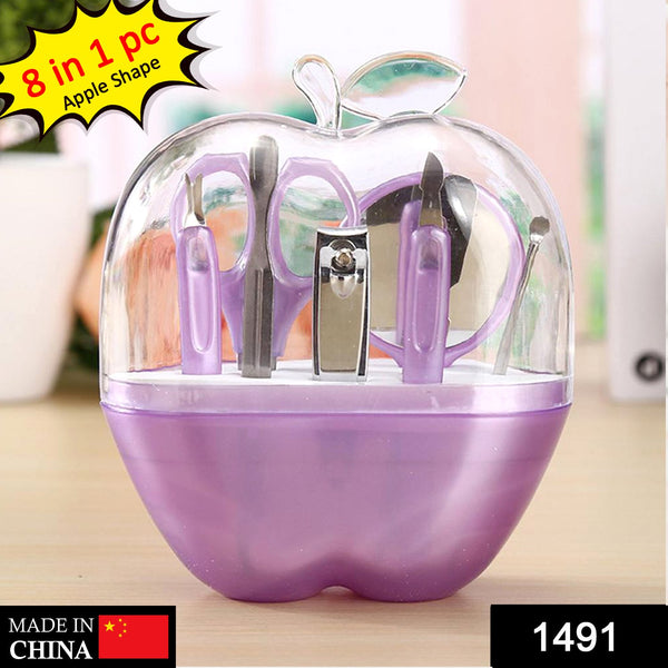 8 In 1 Apple Shape Manicure Set