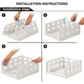 Stackable Foldable Drawer Shelf Storage Organizer Cart 4 Layer (1 Pc)