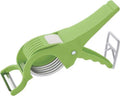 5-in-1 Vegetable Cutter with Peeler – 5 Sharp Blades | Multicolour