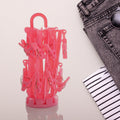 Foldable Underwear Hanging Dryer Clothes Clips Hanger With 16 Clips