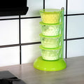 4-Layer 360° Rotating Vertical Spice Rack & Pickle Tower | Dining Table Condiment Set