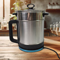 Stainless Steel Electric Multi Cooker Soup Pot with Lid | 800W 2.5 Ltr