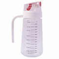 Glass Oil Dispenser Bottle 500ml with Auto-Flip Cap & Side Handle | Leak-Proof Pourer