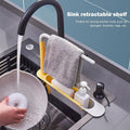 Telescopic Sink Storage Rack | Kitchen Dishwashing Organizer & Drain Basket