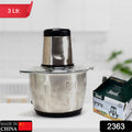 Electric Meat Grinder & Food Chopper with Bowl | 3L 300W Stainless Steel