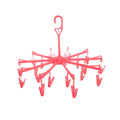Foldable Underwear Hanging Dryer Clothes Clips Hanger With 16 Clips