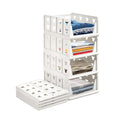 Stackable Foldable Drawer Shelf Storage Organizer Cart 4 Layer (1 Pc)