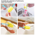 Sponge Cup Washing Brush | Milk Bottle & Tea Cup Cleaning Brush (20cm)